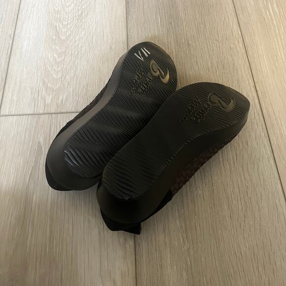 Bernie Mev. SZ 36 Farrah Wedge Ballet Flat Comfort Platform Shoe Metallic Woven - Picture 11 of 12